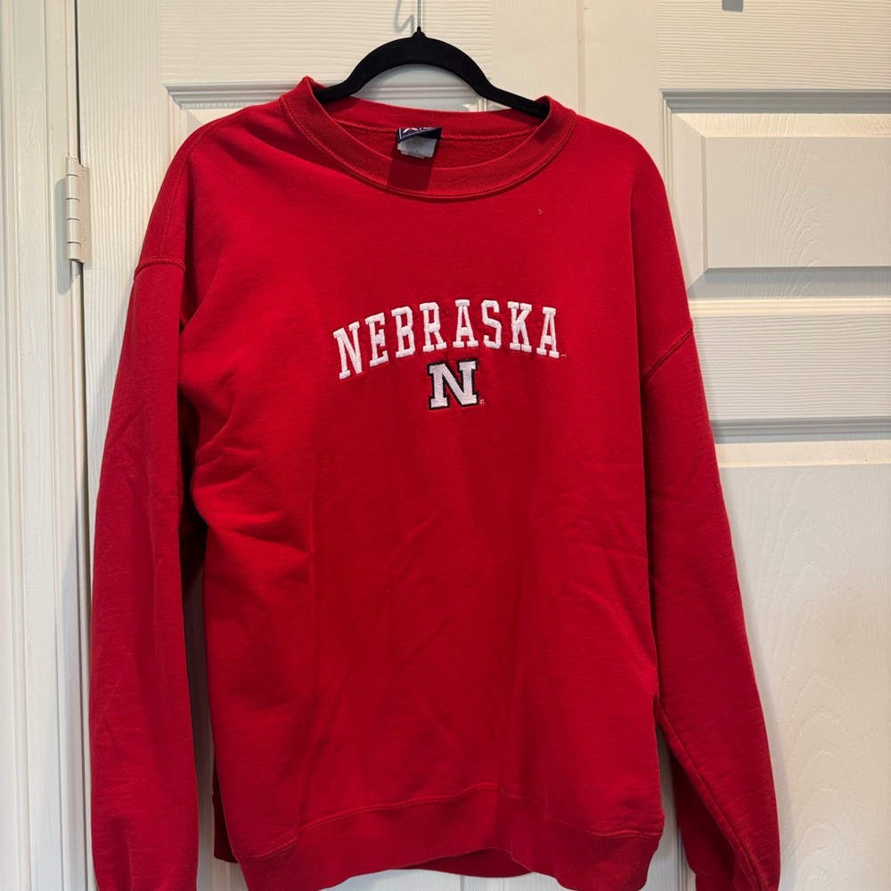 Nebraska Crewneck Sweater - Red